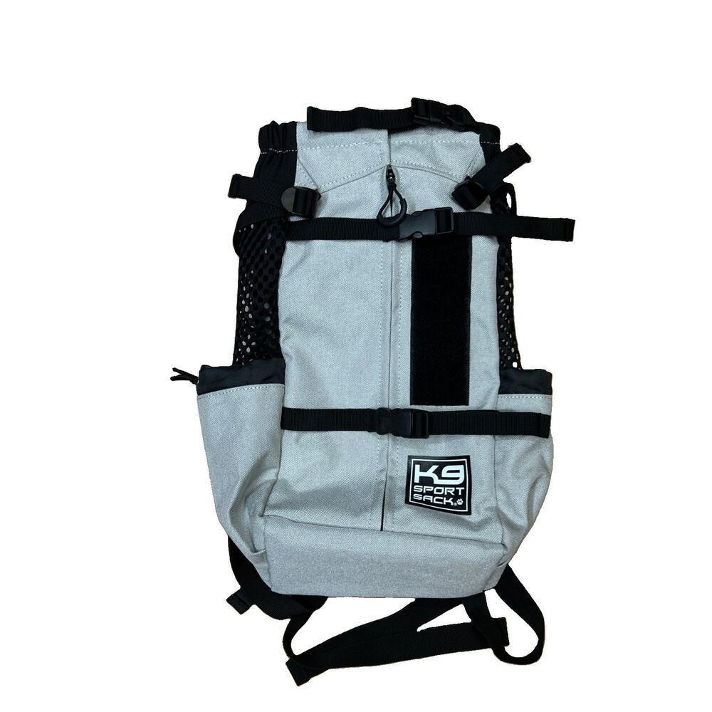K9 Sport Sack Air 2 Dog Carrier Backpack Grey Small Front Facing Light *CLEAN*